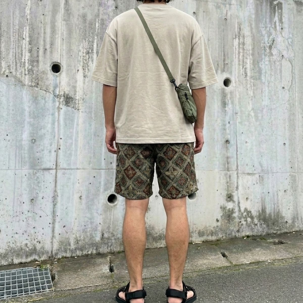 Pants/幾何学柄ハーフパンツ ST/No.23310