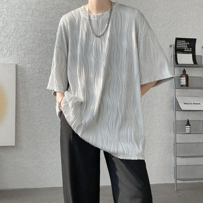 T-Shirts/ウェーブプリーツオーバートップス ST/No.23311