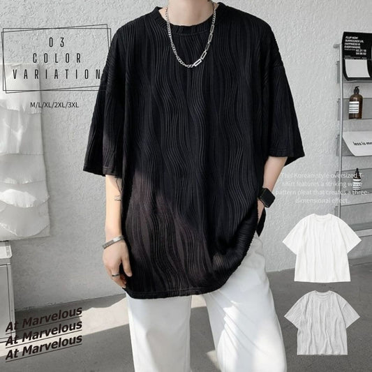 T-Shirts/ウェーブプリーツオーバートップス ST/No.23311