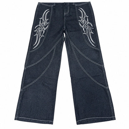 Jeans/トライバル刺繍ワイドデニム ST/No.23314