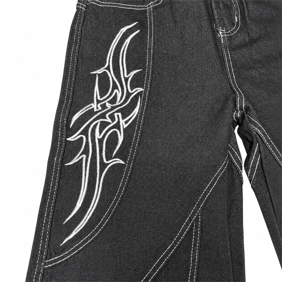 Jeans/トライバル刺繍ワイドデニム ST/No.23314