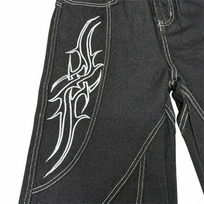 Jeans/トライバル刺繍ワイドデニム ST/No.23314