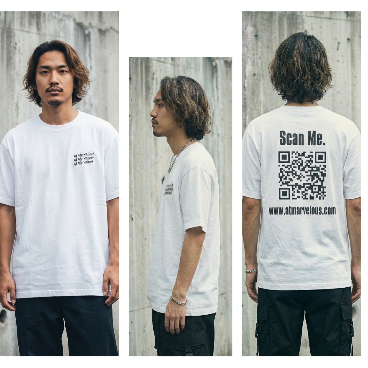 T-Shirts/ロゴプリント半袖Tシャツ ST/No.25011 – At Marvelous