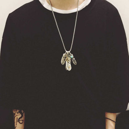 Accessory/フェザーネックレス ST/No.23184
