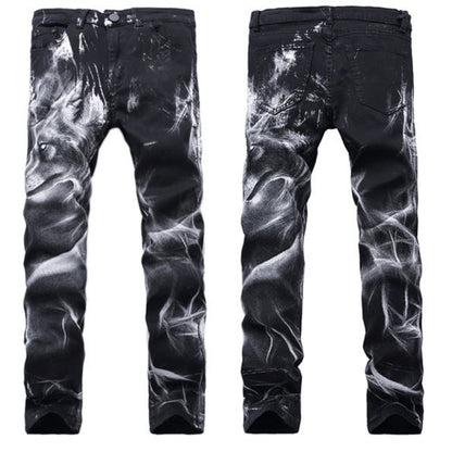 Pants / シャドウプリント ブラックデニムパンツ ST/No.23127