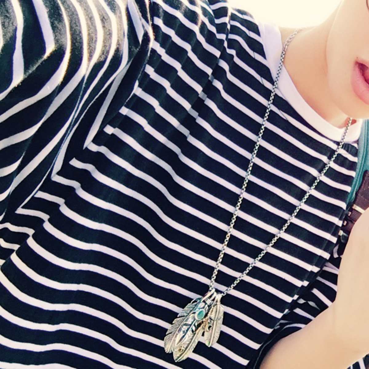 Accessory/フェザーネックレス ST/No.23184