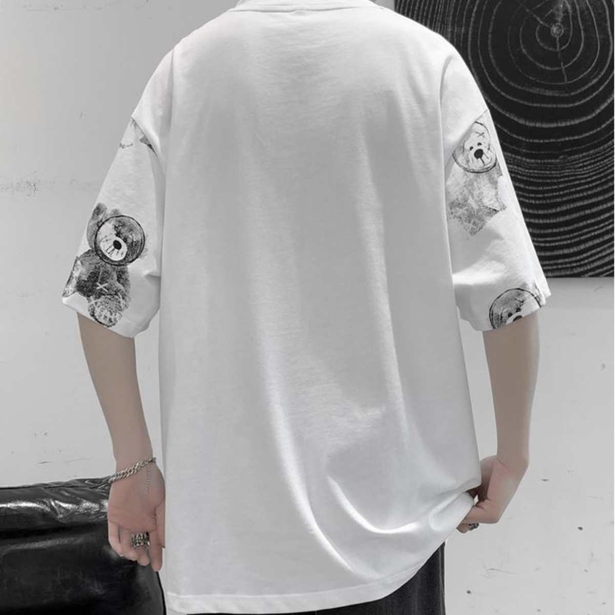 Tops / シャドウくまプリントTシャツ ST/No.23167