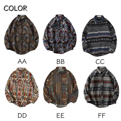Shirts/ジャカード総柄シャツ ST/No.23292
