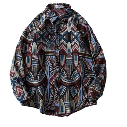 Shirts/ジャカード総柄シャツ ST/No.23292