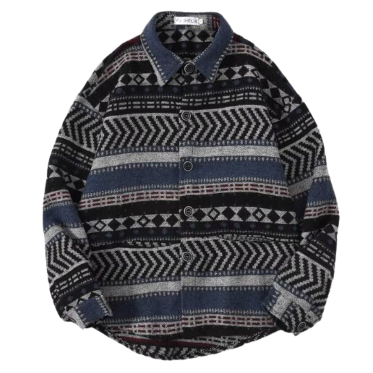 Shirts/ジャカード総柄シャツ ST/No.23292