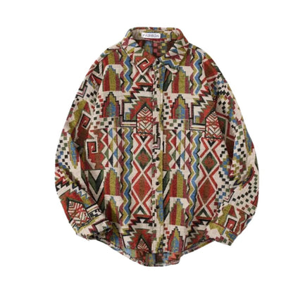 Shirts/ジャカード総柄シャツ ST/No.23292