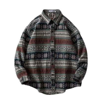 Shirts/ジャカード総柄シャツ ST/No.23292