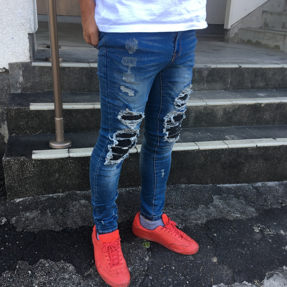 Pants / ダメージ デニムパンツ ST/No.23022
