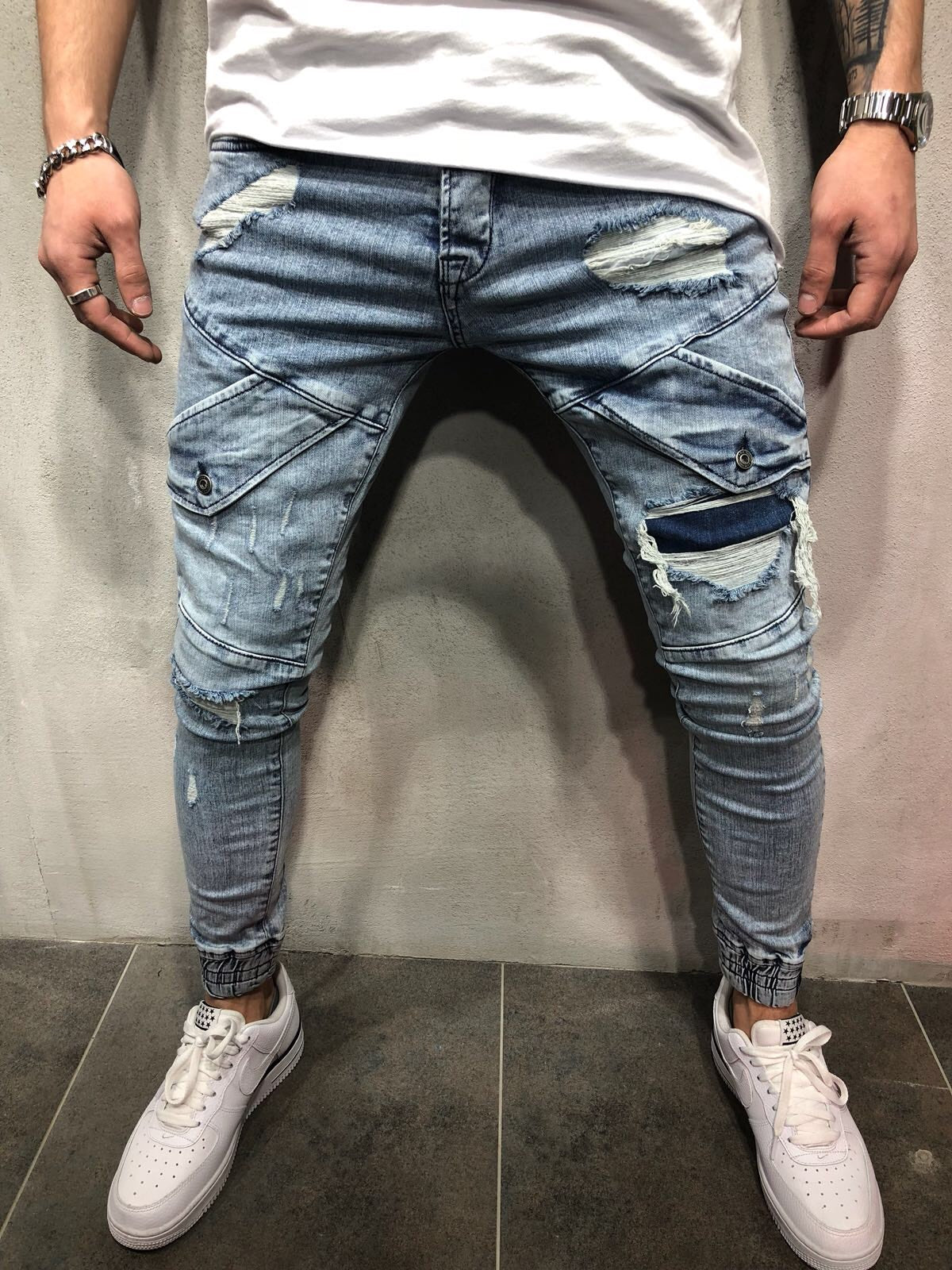 Pants /ダメージデニムジョガーパンツ ST/No.23009 – At Marvelous