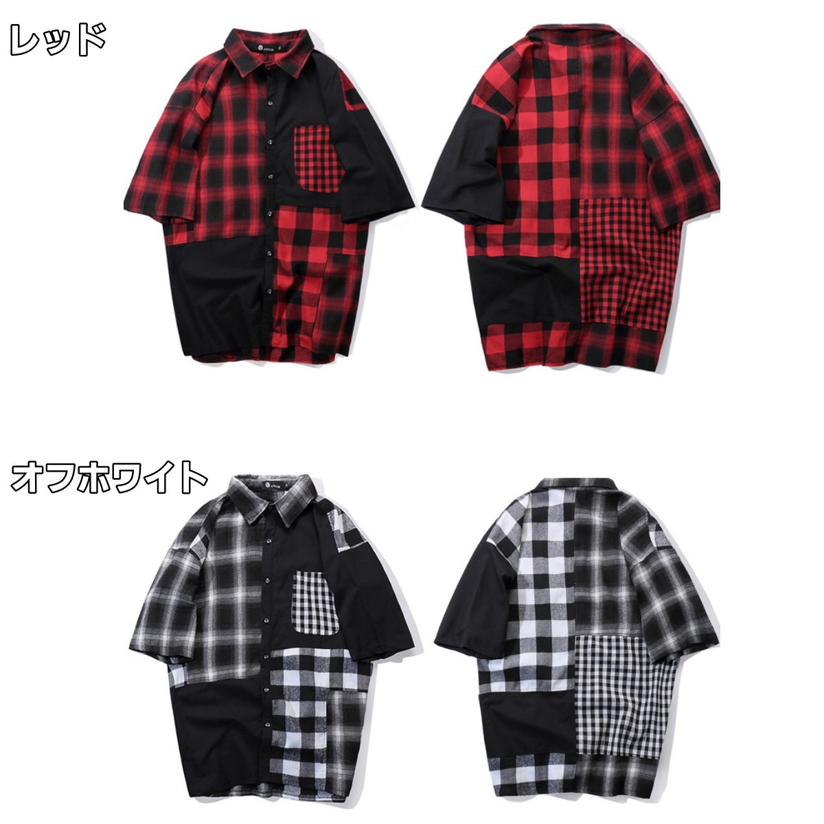 Shirts/ クレイジーパターンチェックシャツ ST/No.23071