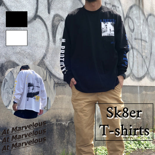 T-shirts /スケータープリントTシャツ ST/No.25008