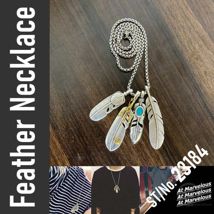 Accessory/フェザーネックレス ST/No.23184